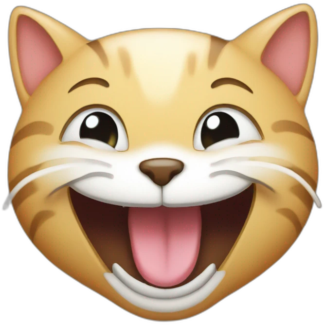 laughing cat with tears emoji