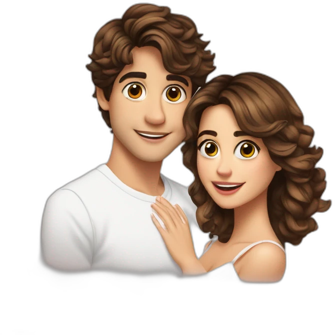 TINI Stoessel and Rodrigo De Paul emoji