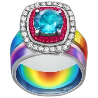 Jonathan Toews as rainbow diamond ring emoji