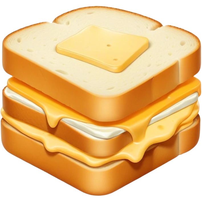 Plain cheese sandwich with mayonnaise emoji