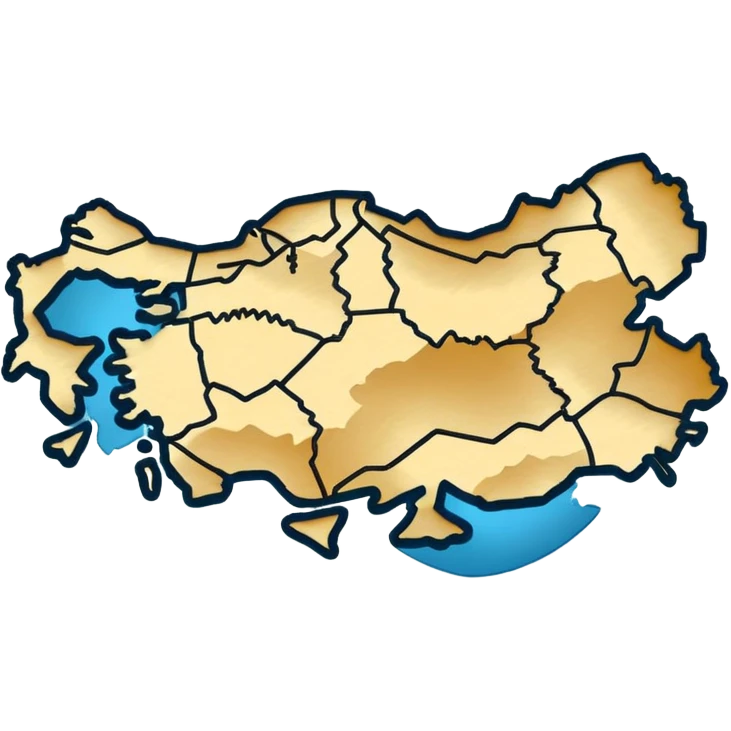 map of turkey transparent background but the outline of the map of turkey in black  emoji