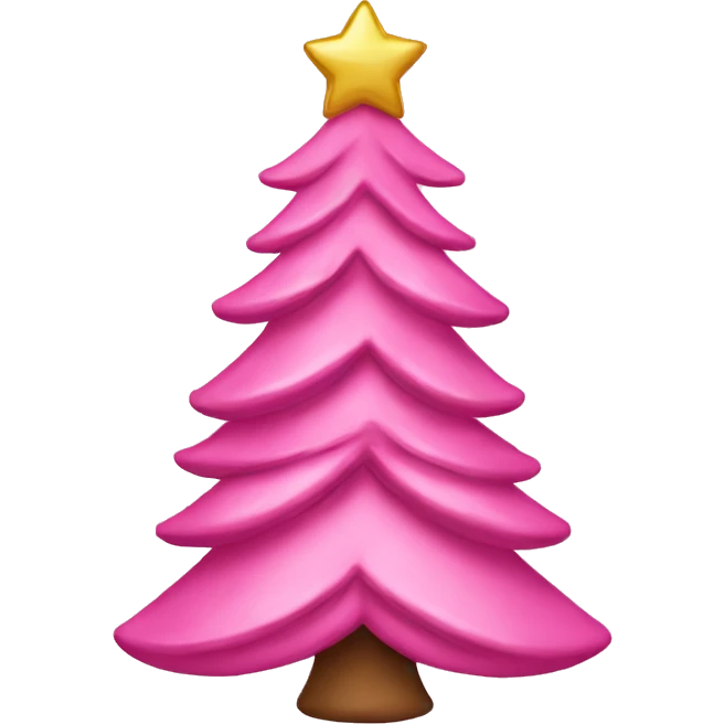 christmas tree pink with bows emoji