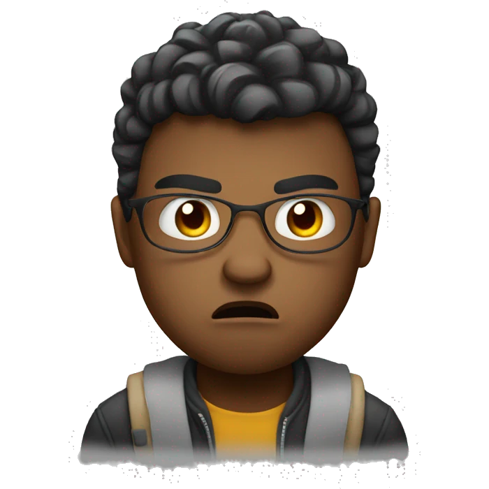 Angry student emoji