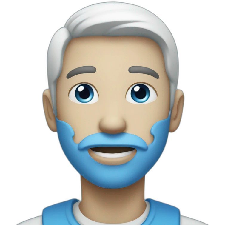 blue colored sans serifletter k emoji