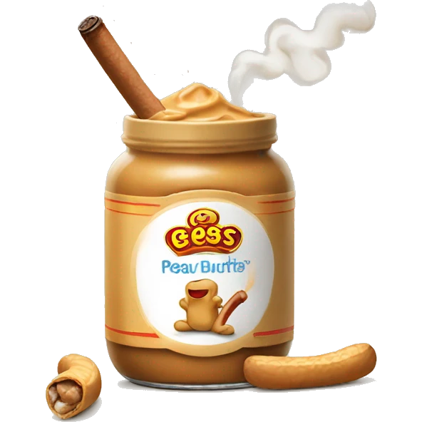 jar of peanut butter dancing smoking a cigar emoji