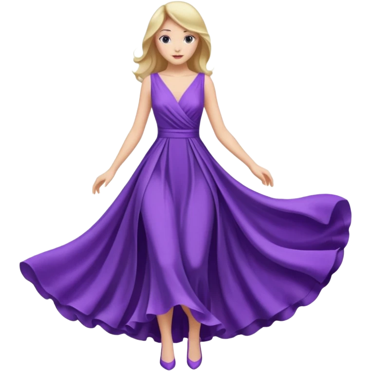 purple dress emoji