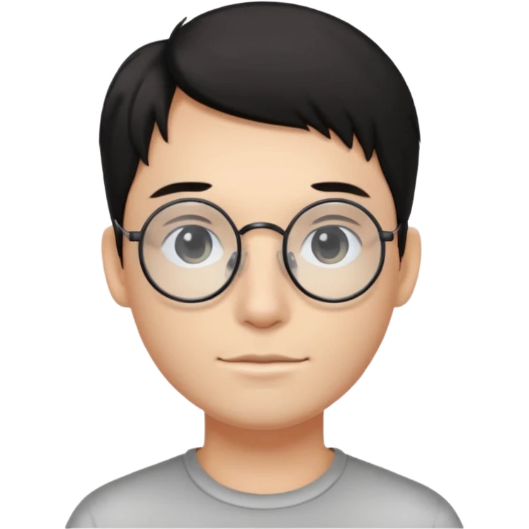 only circle glasses  emoji