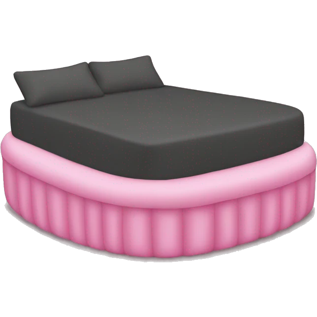 Heart-shaped pink waterbed emoji