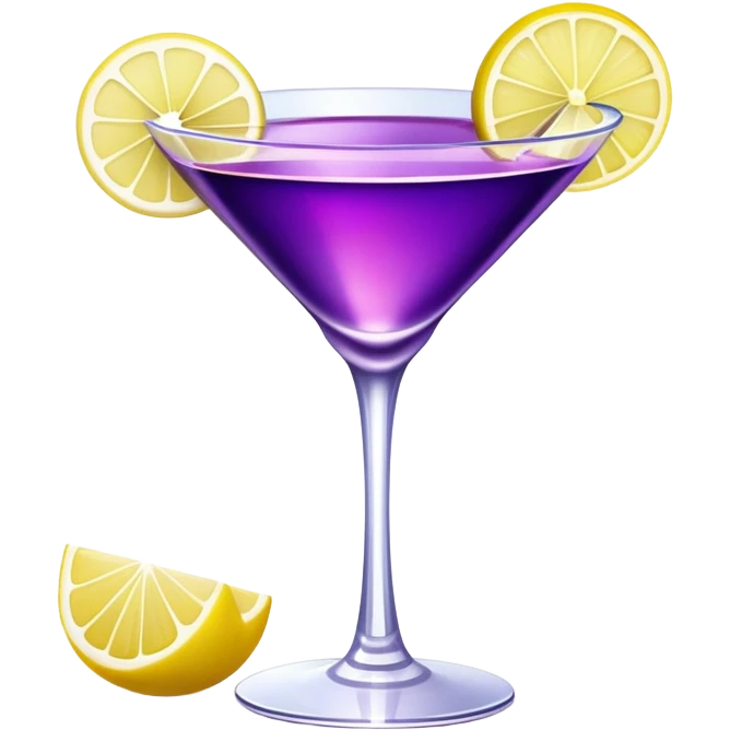 Crystal purple cocktail emoji