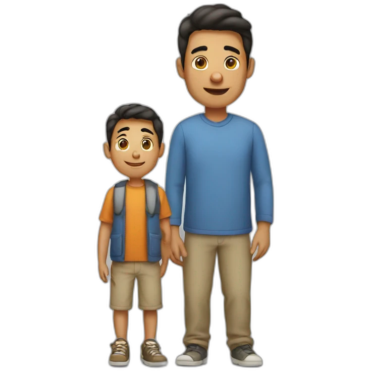 Son and father emoji