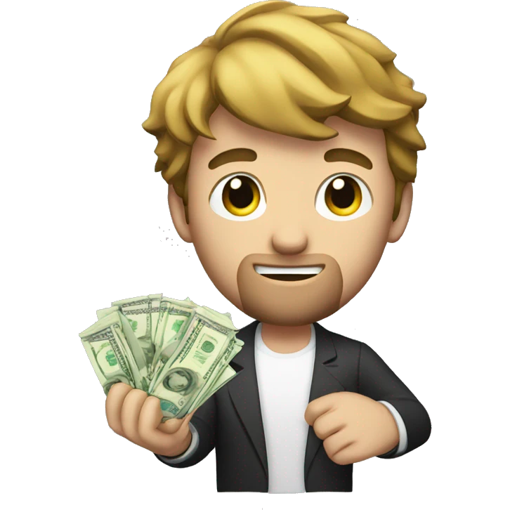 mr beast holding money  emoji