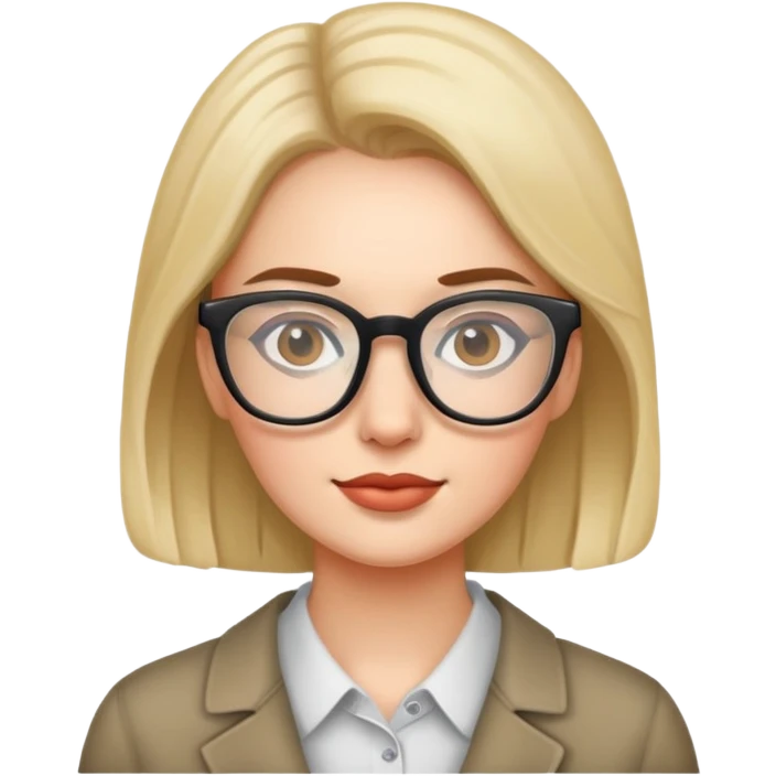 Mamá con lentes  emoji