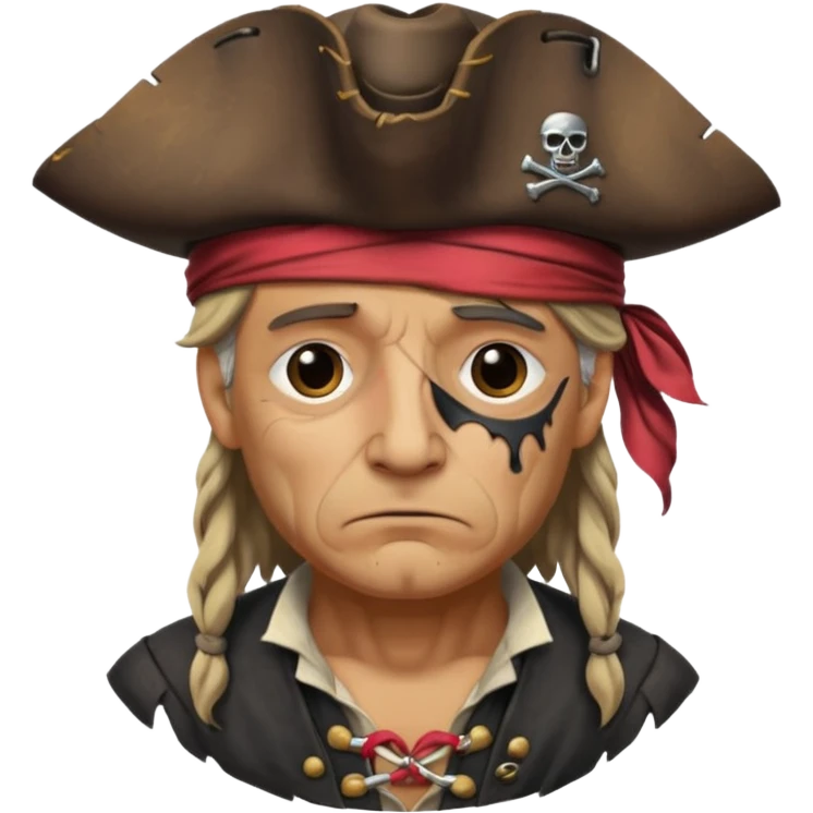 sad pirate emoji