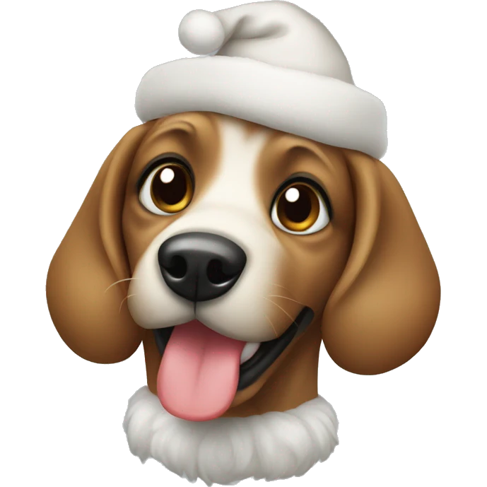 cute christmas dog emoji