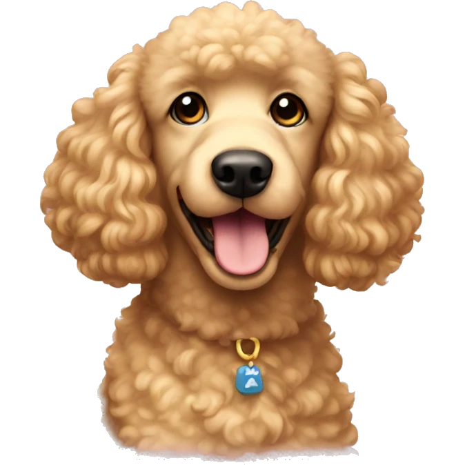 Golden poodle  emoji