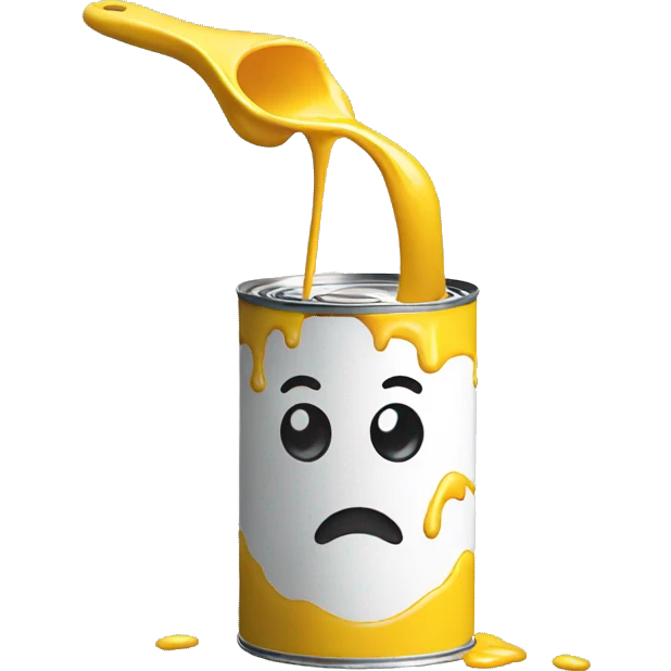  paint pours out of a can emoji