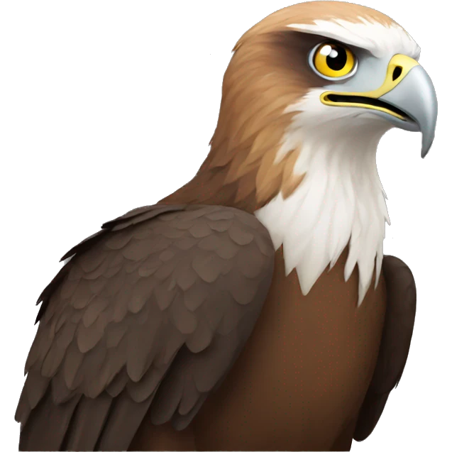 wedge tail eagle brown head emoji
