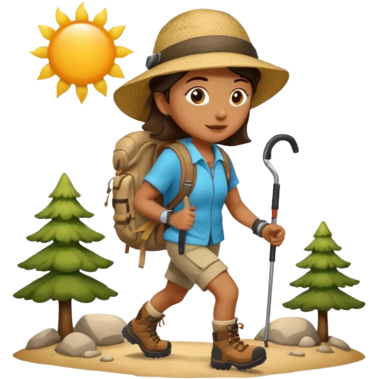 hiking emoji