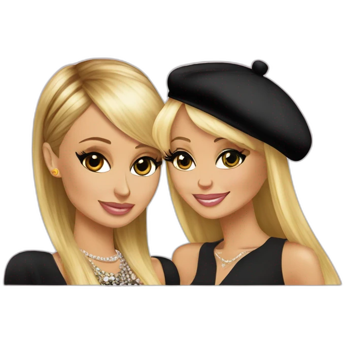 Paris Hilton and Nicole Richie emoji