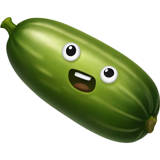 pickle with a smiley face  emoji