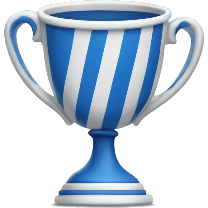 blue and white winner's cup emoji