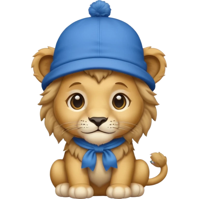 blue hats, baby lion emoji