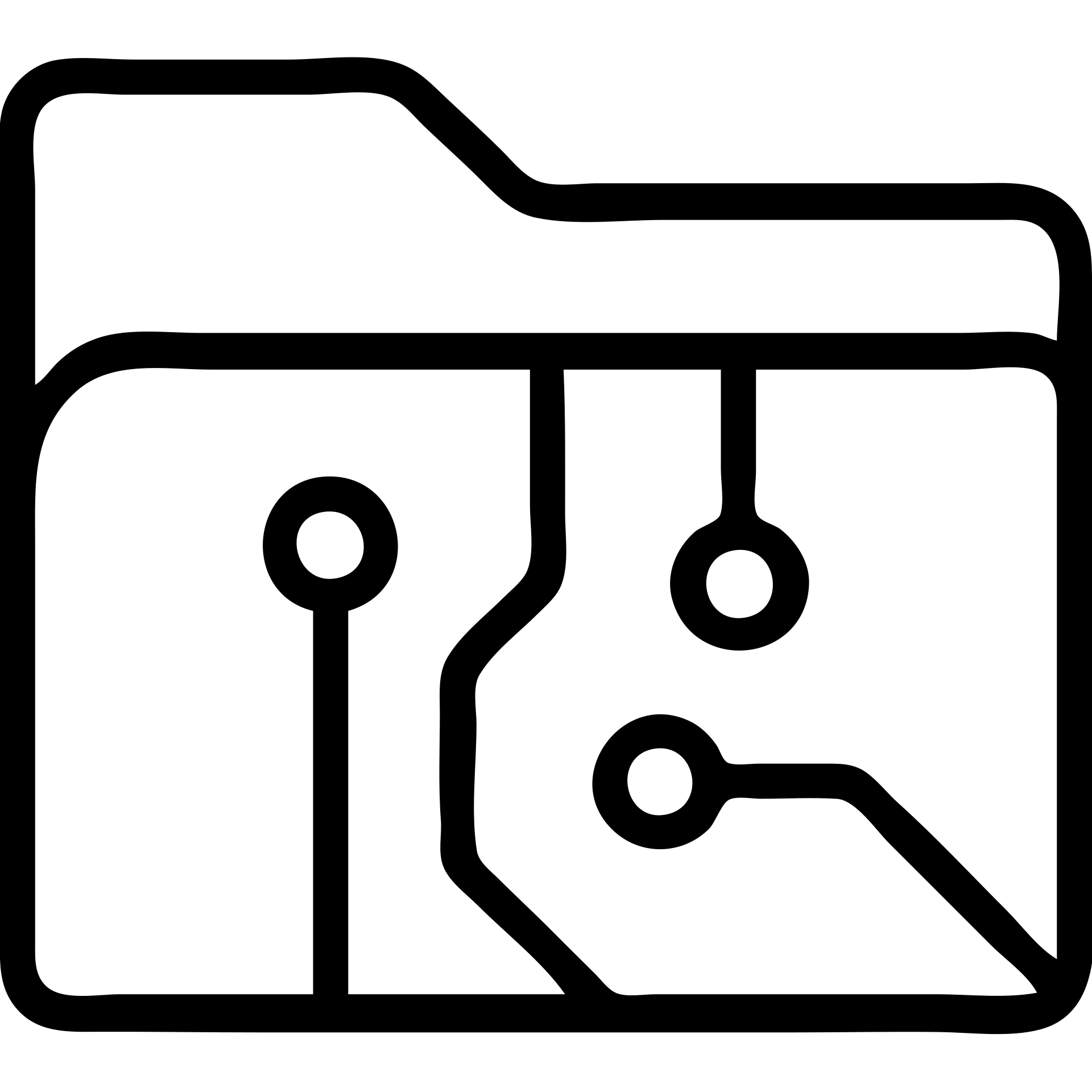 outlined folder icon with electric parts, no fill, clear lines for components emoji