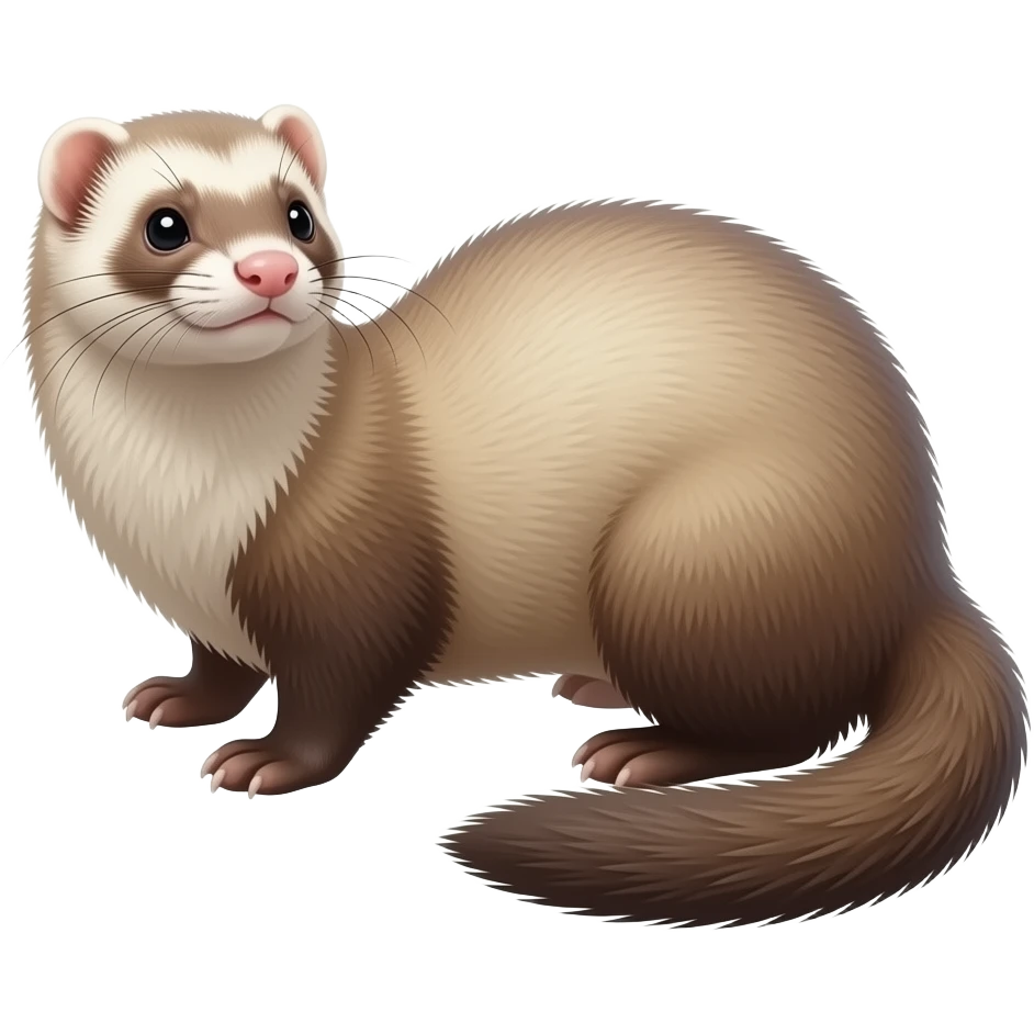 ferret in emoji style emoji