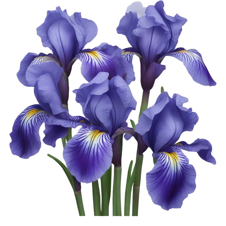 Bouquet of irises emoji