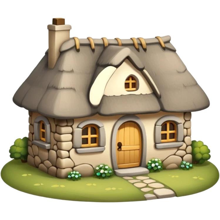 Cute cottage  emoji
