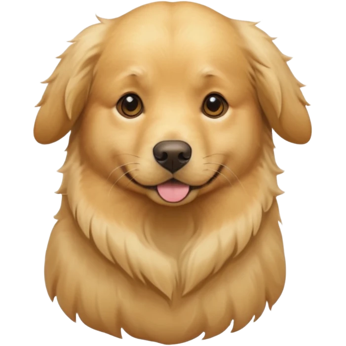 pregnant golden dog emoji