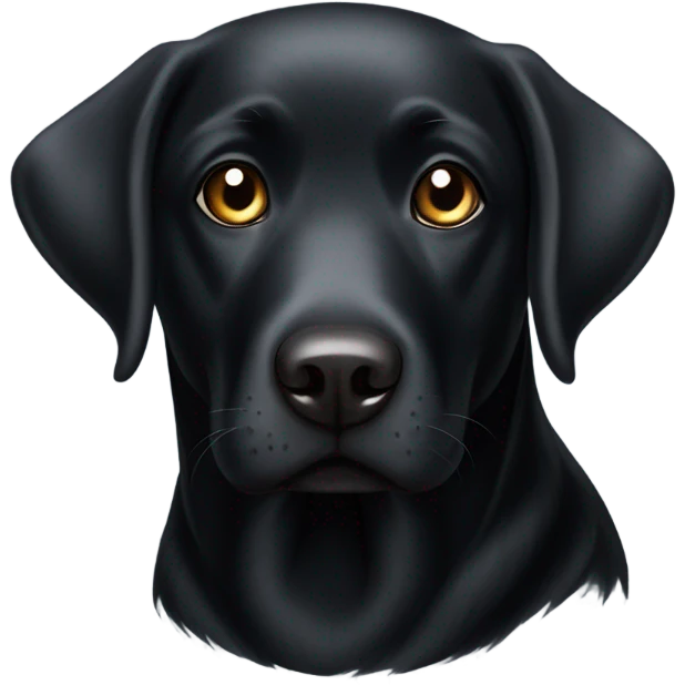 Black lab emoji
