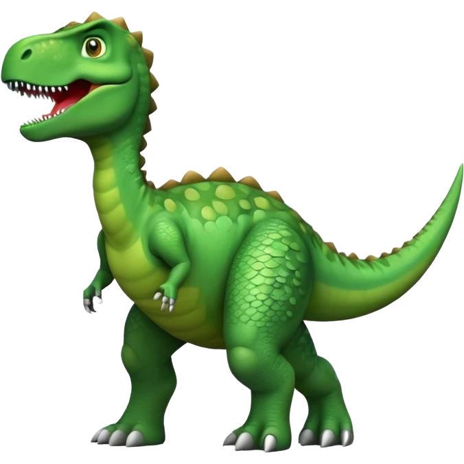 Saluting dinosaur emoji
