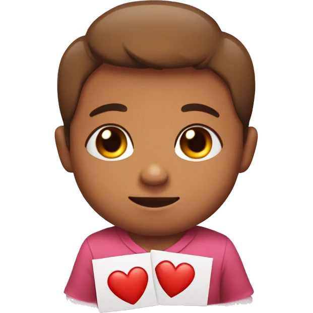 Bebé con corazones  emoji