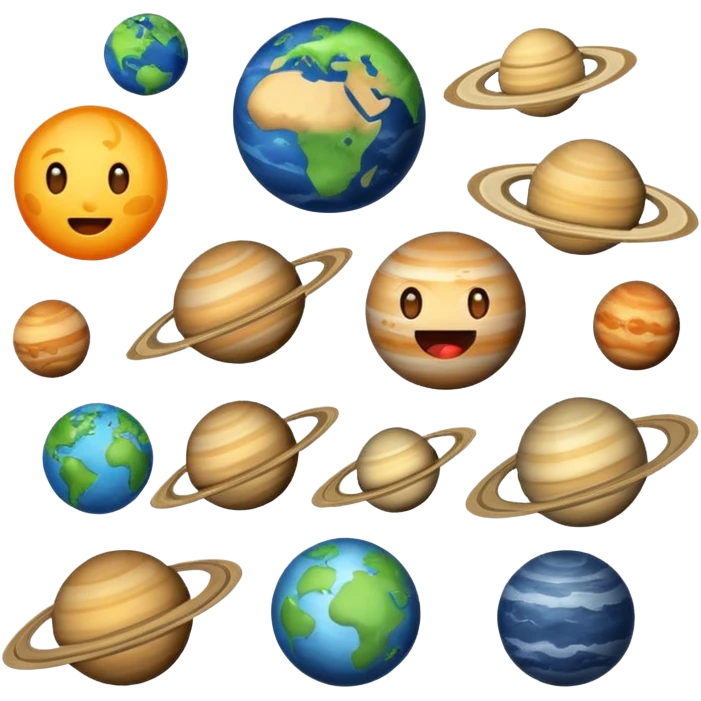 12 planets emojis emoji
