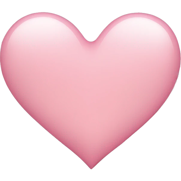 light pink heart emoji