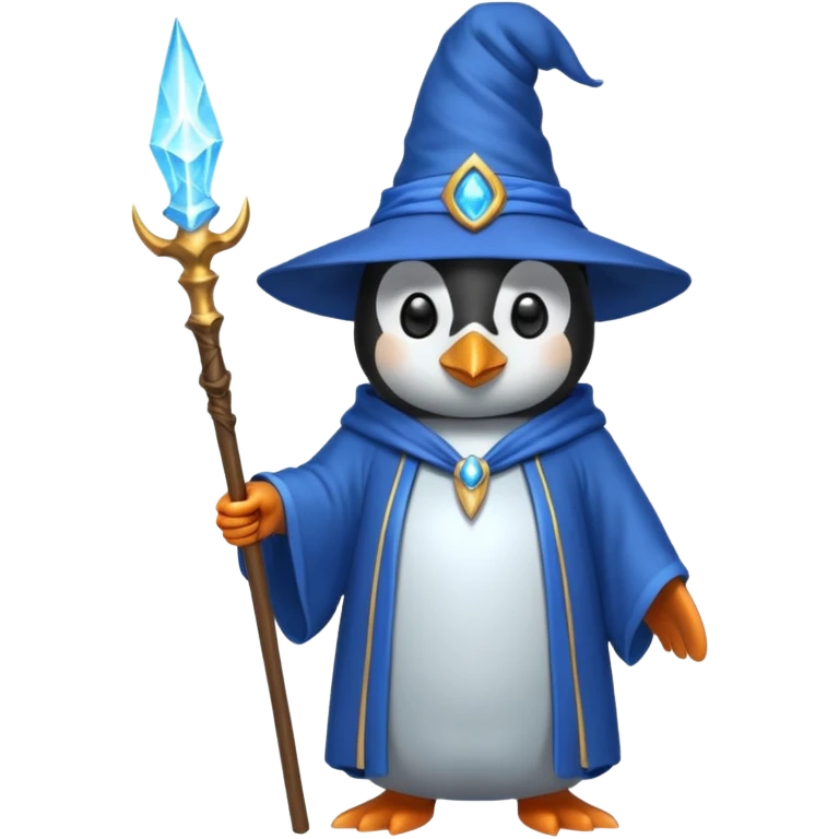 Penguin Wizard emoji