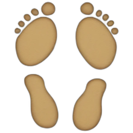 footprints emoji