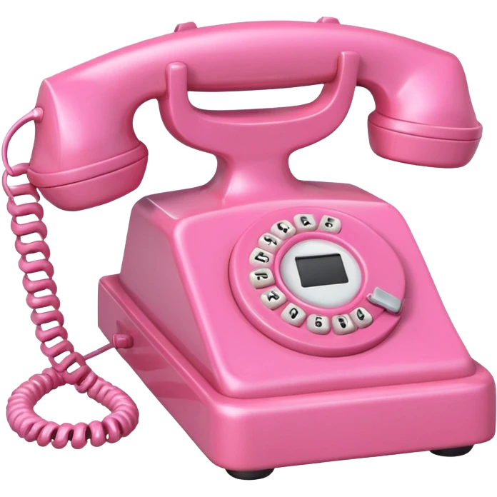 Teléfono rosado emoji