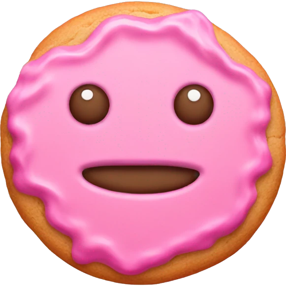 pink cookie emoji