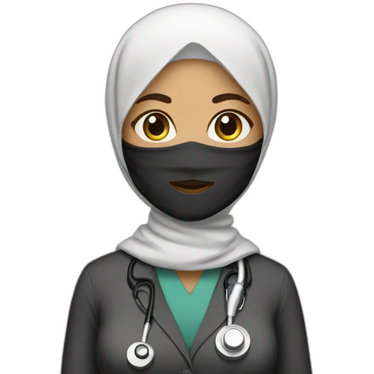 Hijab wearing doctor emoji