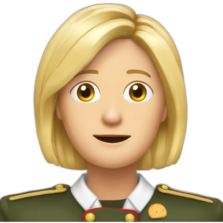 marine lepen qui mange un un tacos emoji