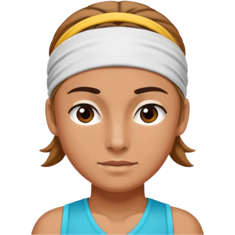 athlete with head band emoji