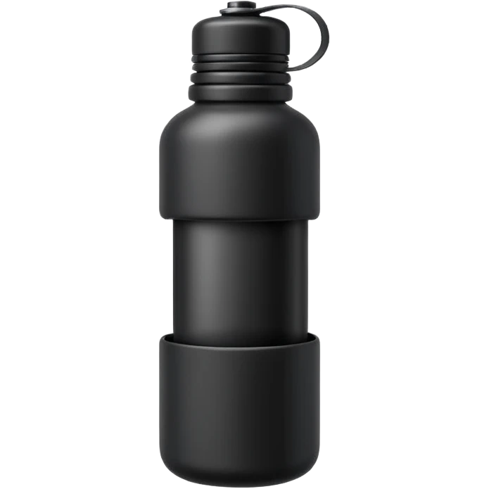 a black gym bottle emoji