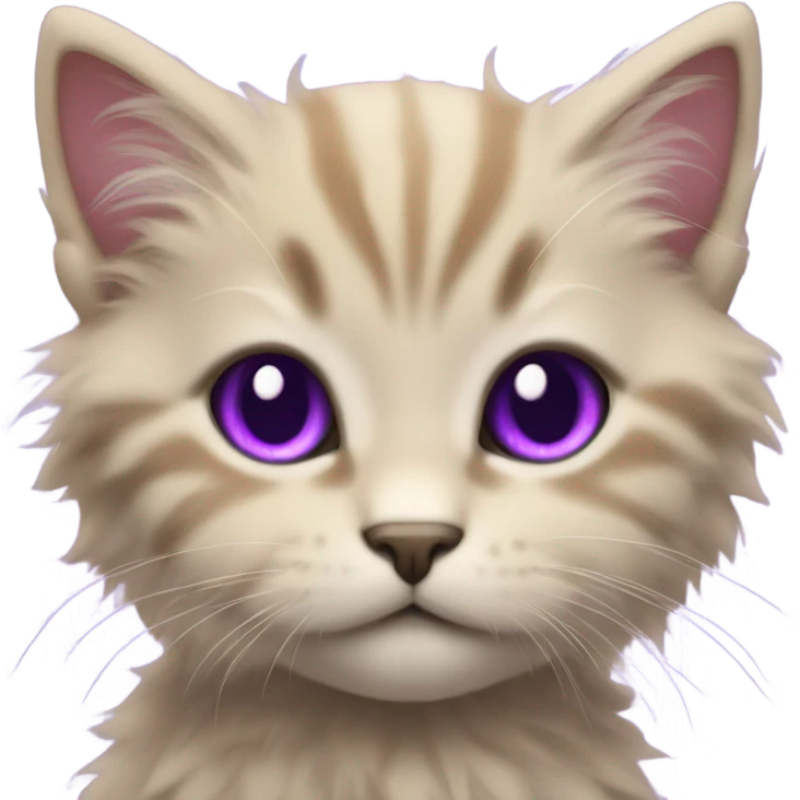 Purple kitten  emoji