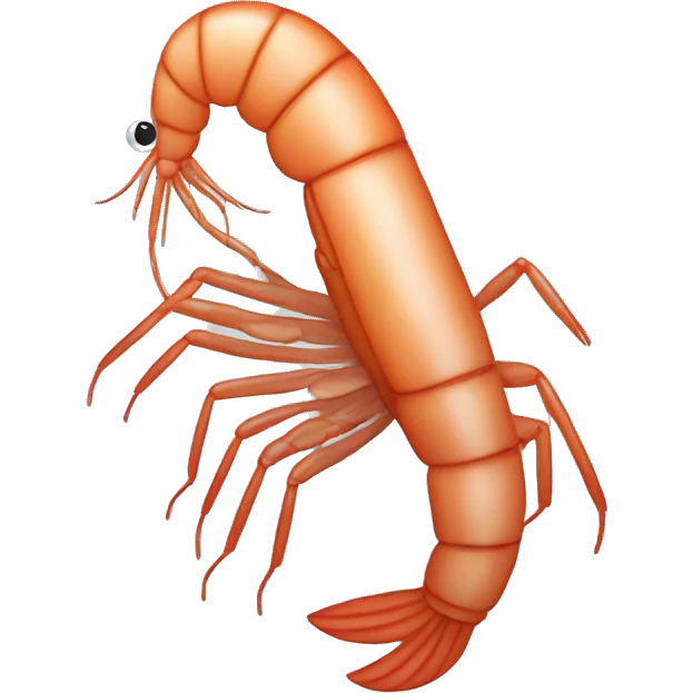 A shrimp that is a programmer emoji