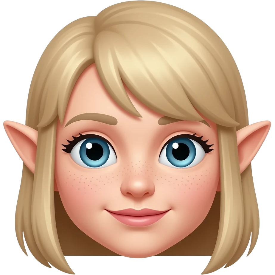 Elf girl face emoji