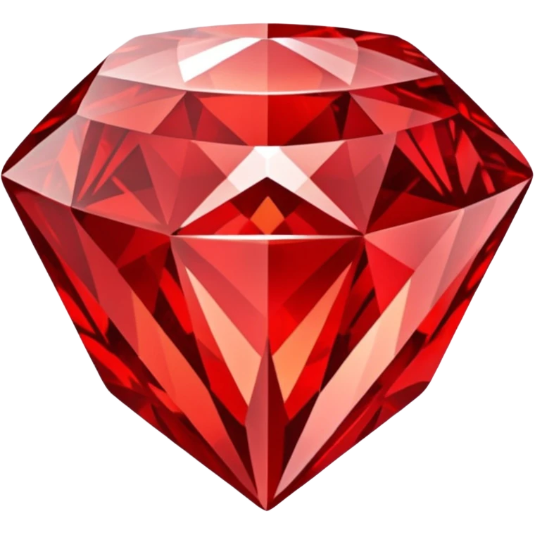 Carved Red Diamond Crystal "RED" emoji