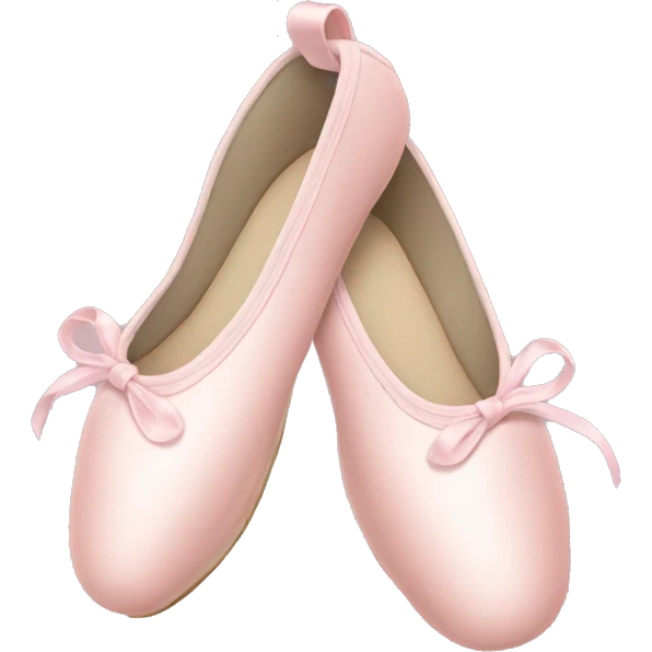 Pale pink ballet shoes emoji
