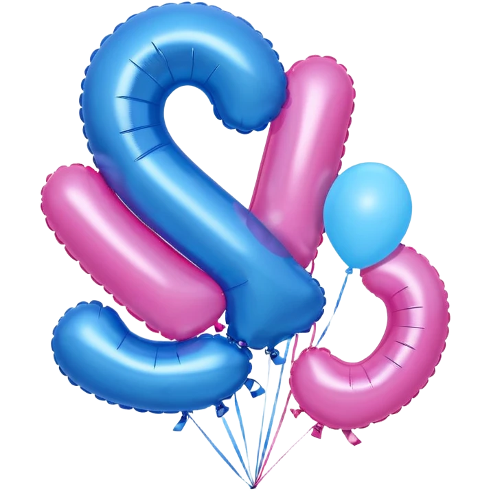 Gianna spelled with balloons emoji